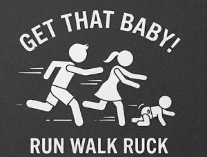 Get That Baby! 5K Run and 1 Mile Fun Walk/Run Fundraiser Logo