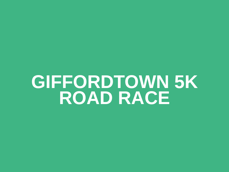 Giffordtown 5K Road Race Logo