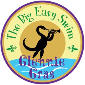 Glen Lake Swim: GLENNIE GRAS, The Big Easy Swim Logo