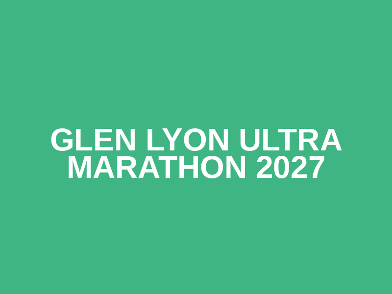 Glen Lyon Ultra Marathon 2027 Logo