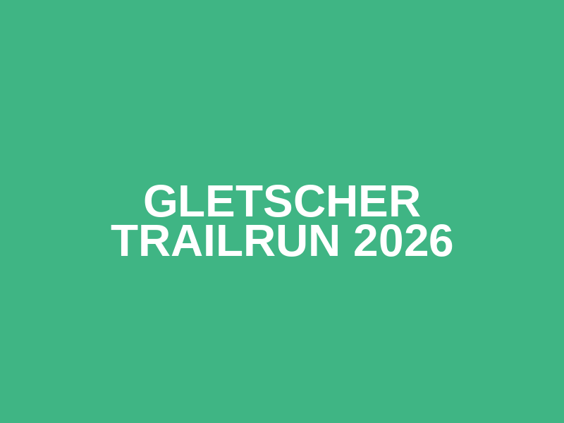 Gletscher Trailrun 2026 Logo