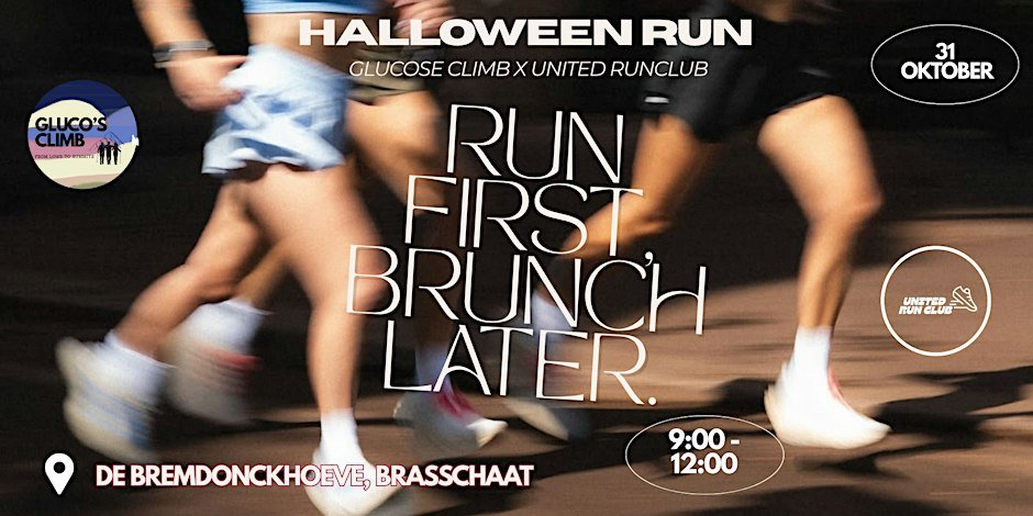 Glucoween x United Run club: Run & Brunch Logo