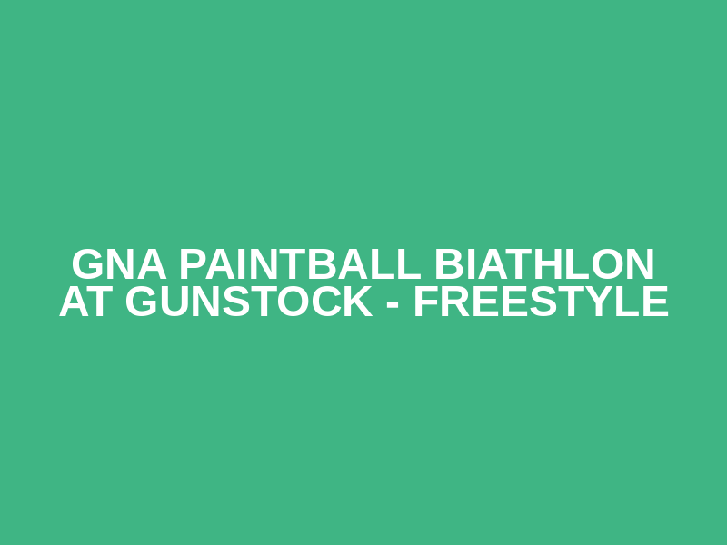 GNA Paintball Biathlon at Gunstock - Freestyle Logo