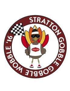 Gobble Gobble Wobble Thanksgiving 5k Logo