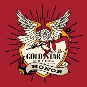 Gold Star Run for Honor Logo
