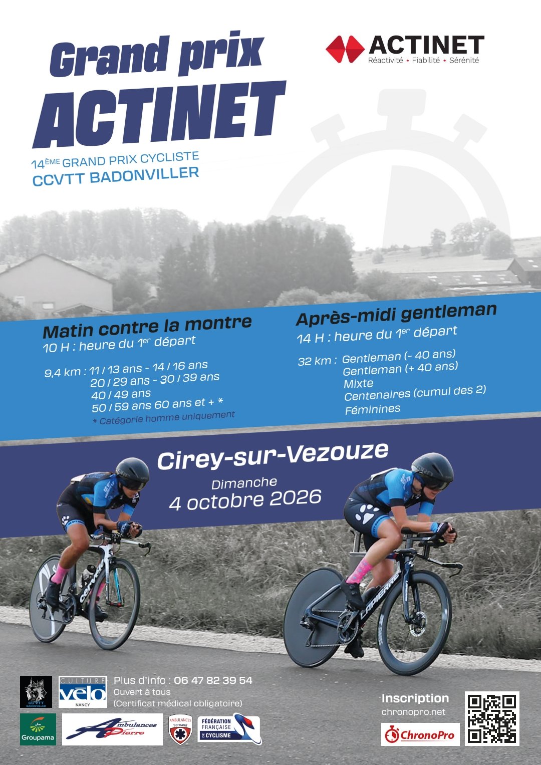 Grand Prix Cycliste ACTINET – CLM et Gentlemen Logo