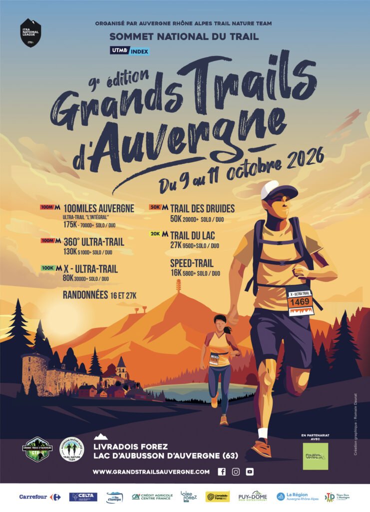 GRANDS TRAILS D’AUVERGNE “Sommet National du Trail” Logo