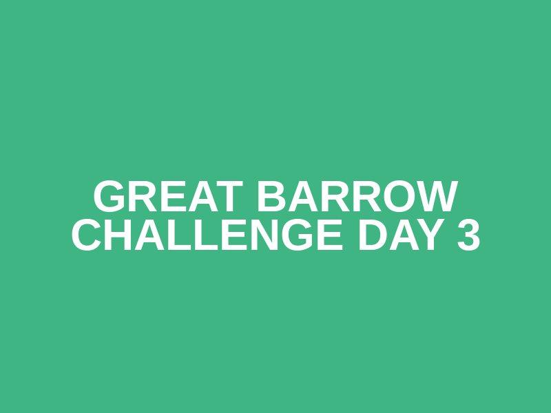 Great Barrow Challenge Day 3 Logo
