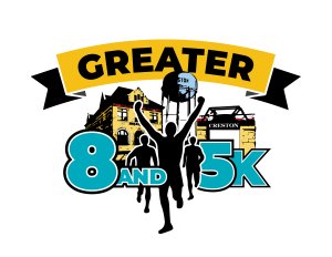 Greater 8 and 5K Logo