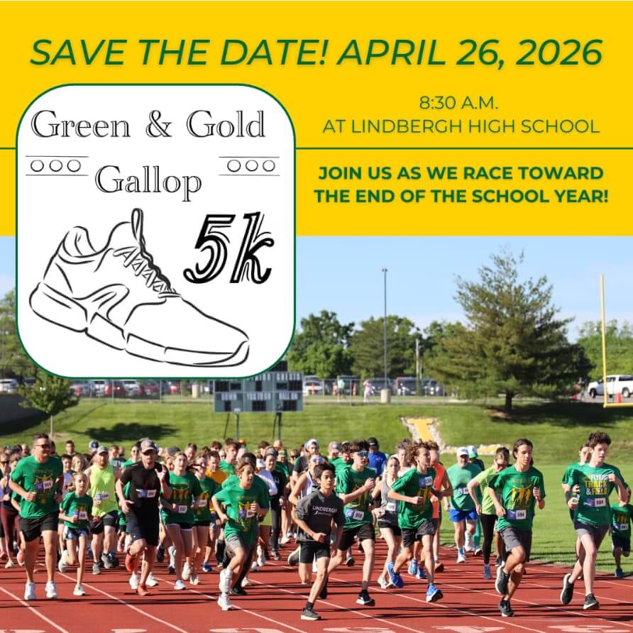 Green and Gold Gallop Logo