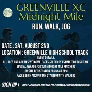 Greenville XC's Midnight Mile Logo
