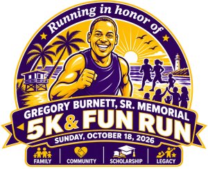 Gregory Burnett, Sr. Memorial 5K & Fun Run Logo