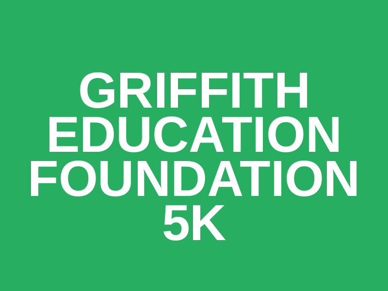 Griffith Education Foundation 5k Logo