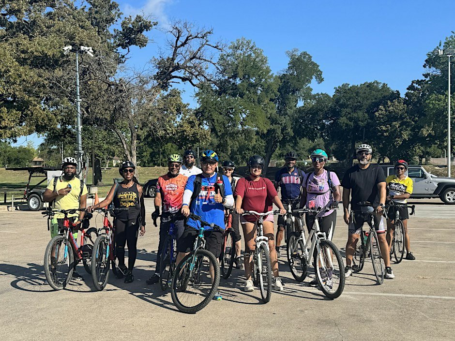 *GROUP BIKE RIDE* Runyon Creek Trail (Glendale Park to UNT Dallas) Logo