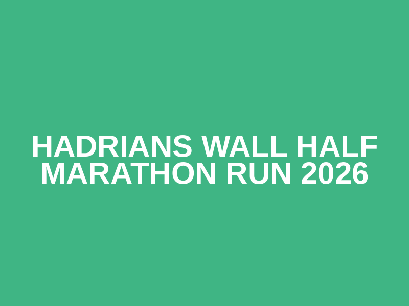 HADRIANS WALL HALF MARATHON RUN 2026 Logo