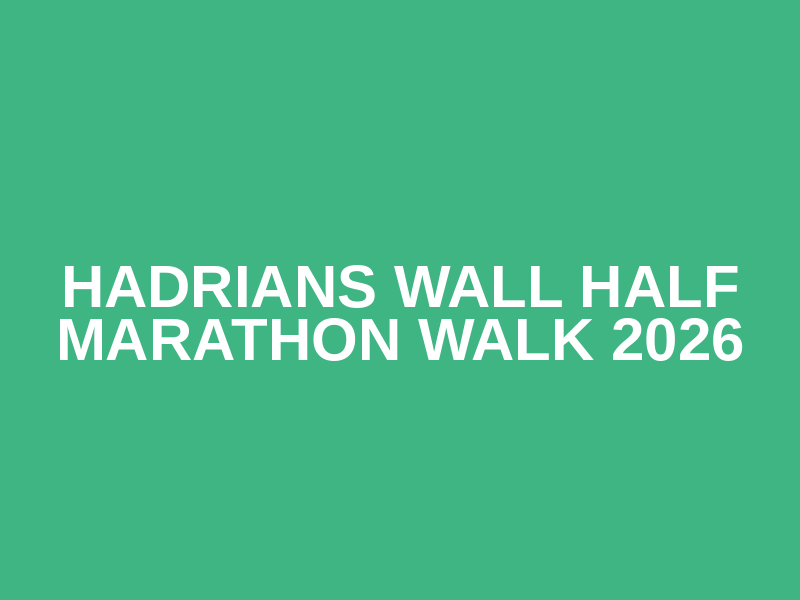 HADRIANS WALL HALF MARATHON WALK 2026 Logo