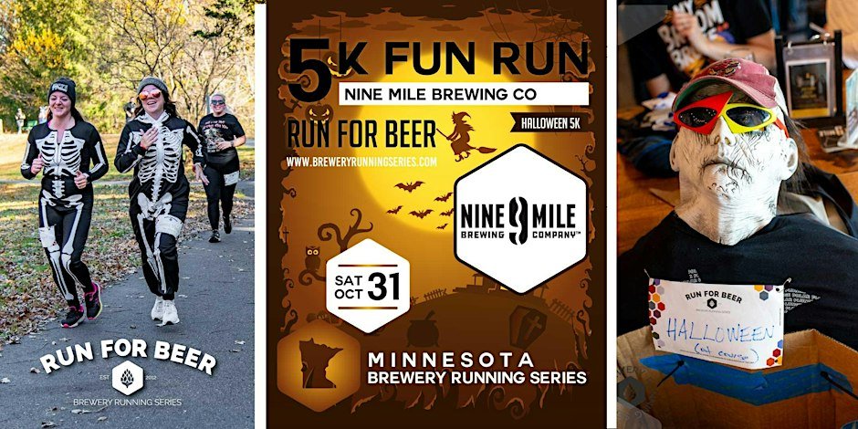 Halloween 5k Fun Run at 9 Mile Brewing Co | 2026 MN Brewery Run