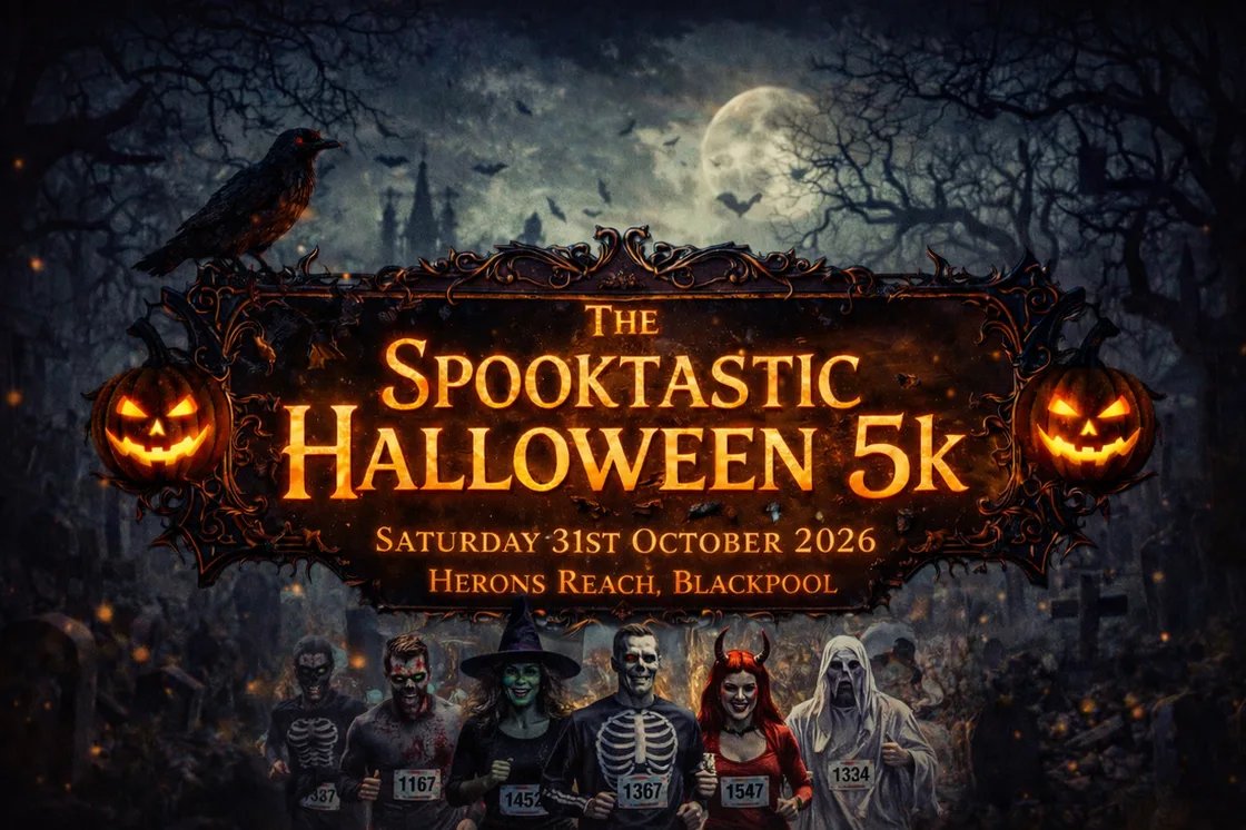 Halloween 5k Herons Reach, Blackpool Logo