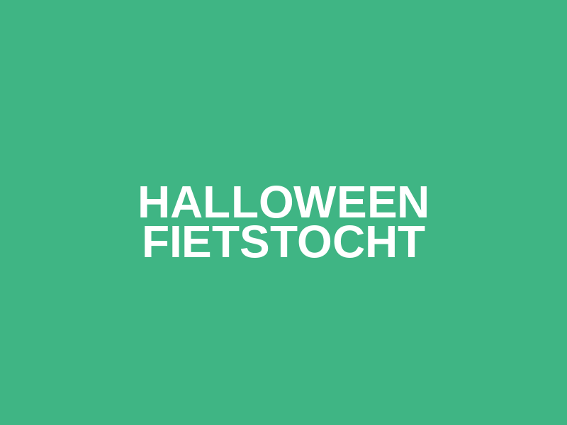 Halloween fietstocht