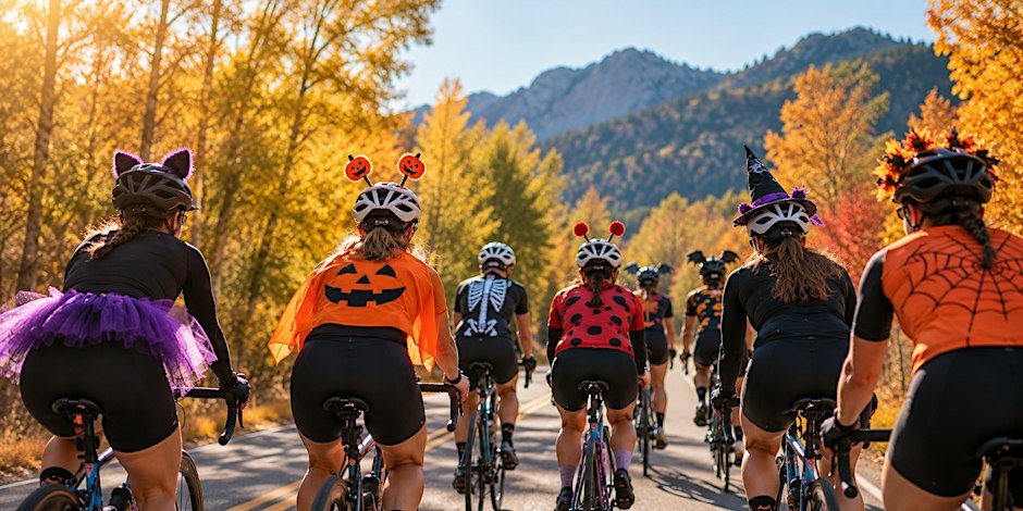 Halloween Ride: Costumes, Coffee & Donuts Logo