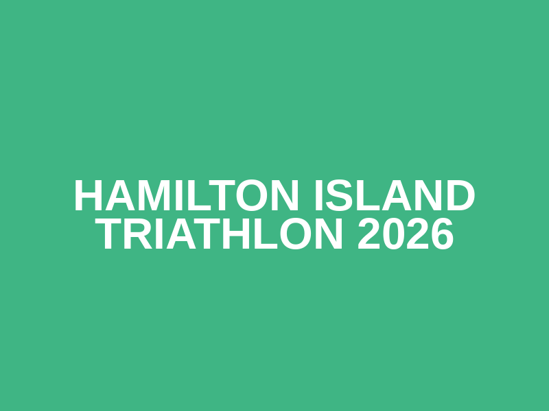 Hamilton Island Triathlon 2026