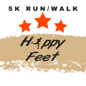 HAPPY FEET RUN/WALK 5K Logo