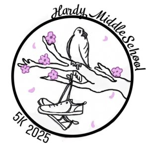 Hardy Middle School 5K Fun Run Logo