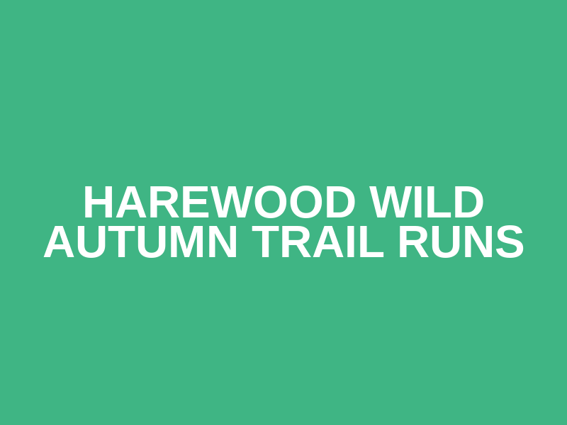 HAREWOOD WILD AUTUMN TRAIL RUNS  Logo