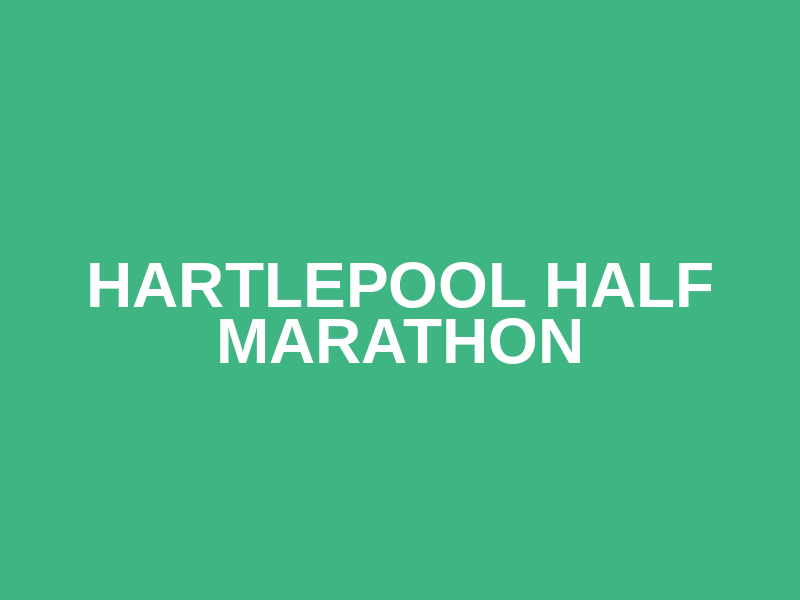 HARTLEPOOL HALF MARATHON Logo