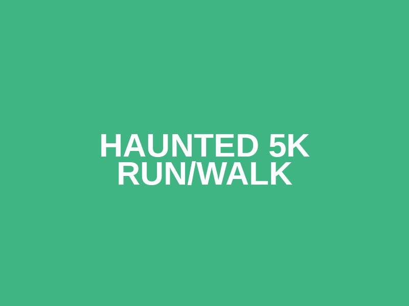 Haunted 5k Run/Walk Logo