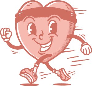 Heartbeat Hustle 5K & 1 Mile Fun Run Logo