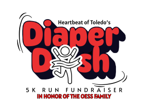 Heartbeat of Toledo's Diaper Dash Logo
