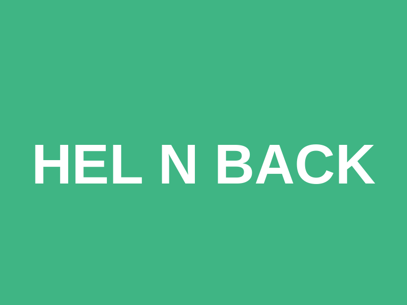 Hel n Back Logo