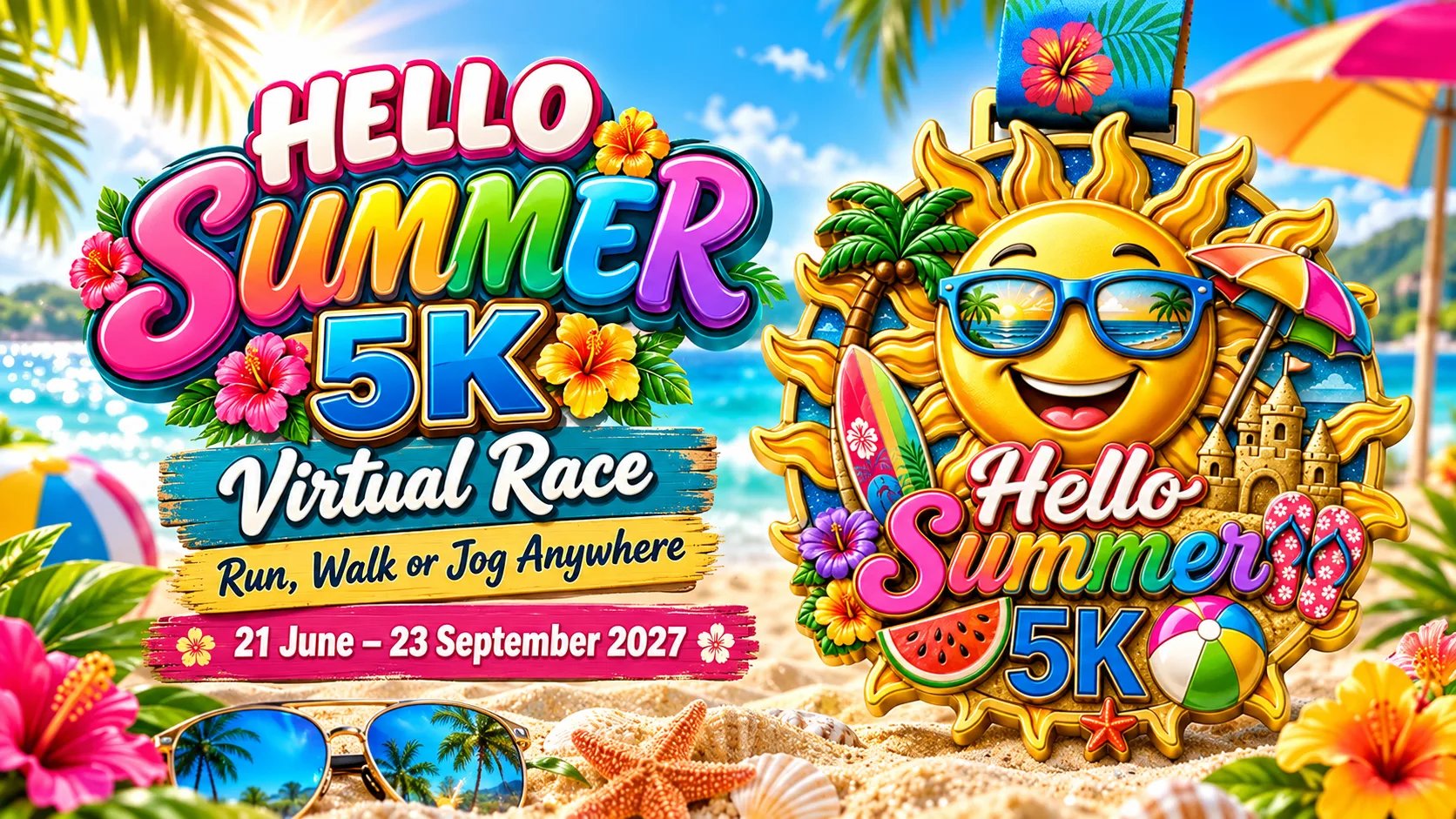 Hello Summer 5k Logo