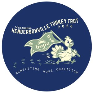 Hendersonville's 14th Annual Turkey Trot 5k Logo