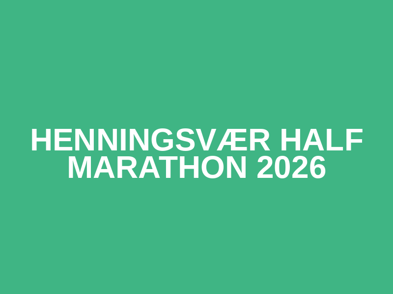 Henningsvær Half Marathon 2026 Logo
