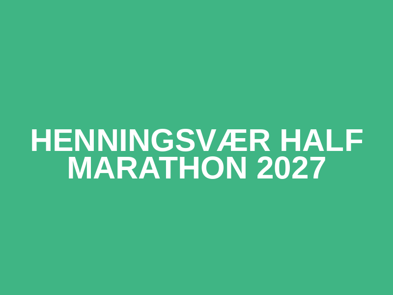 Henningsvær Half Marathon 2027 Logo