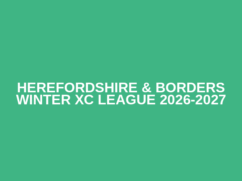 Herefordshire & Borders Winter XC League 2026-2027 Logo