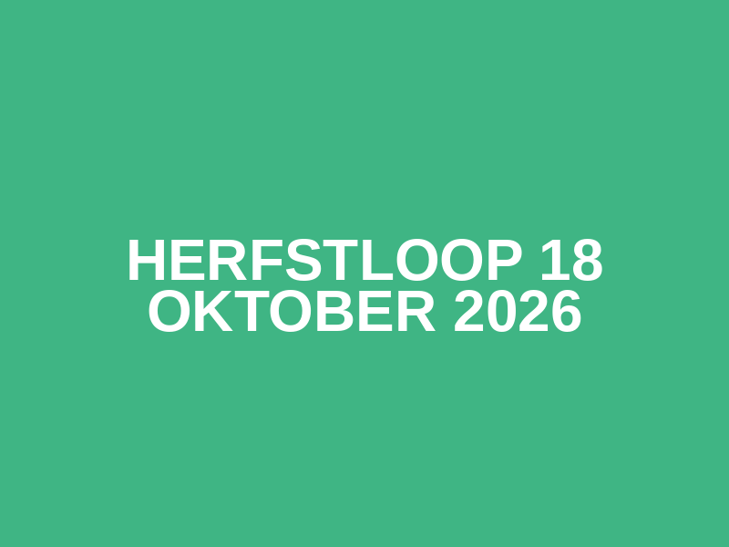 Herfstloop 18 oktober 2026 Logo