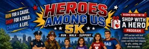 Heroes Among Us 5k Run/Walk Logo