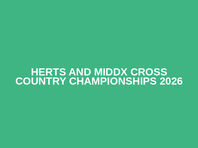 Herts and Middx Cross Country Championships 2026 Logo