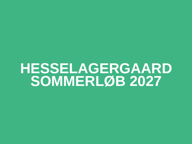 HESSELAGERGAARD SOMMERLØB 2027 Logo