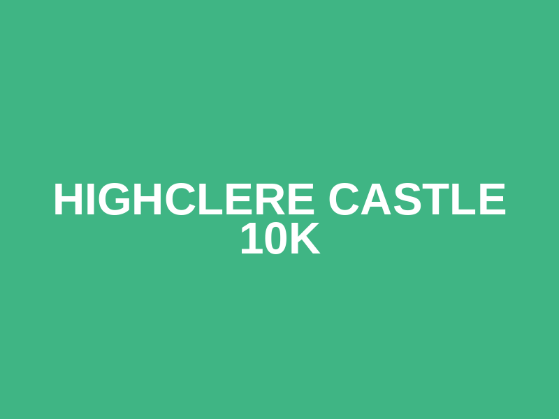 Highclere Castle 10k Logo