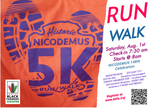 Historic Nicodemus 5k Walk/Run Logo