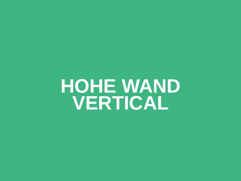 Hohe Wand Vertical