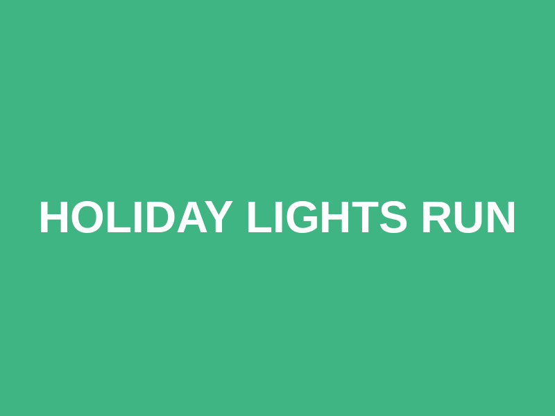 Holiday Lights Run Logo