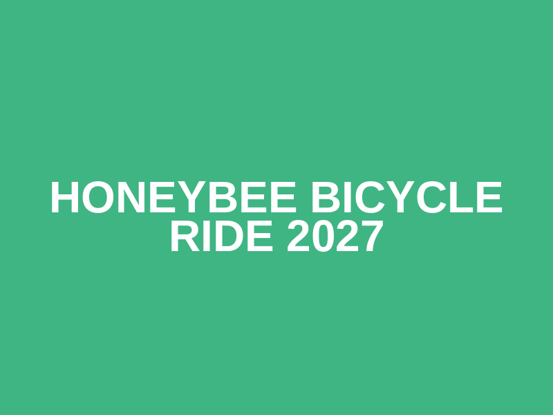 Honeybee Bicycle Ride 2027 Logo