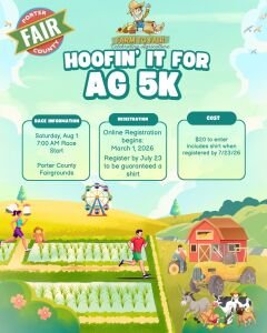 Hoofin' it for Ag 5K Logo
