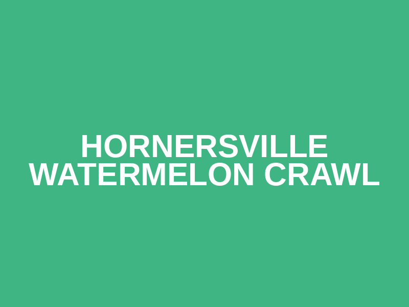 Hornersville Watermelon Crawl Logo