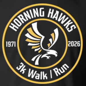 Horning Hawks Run Logo